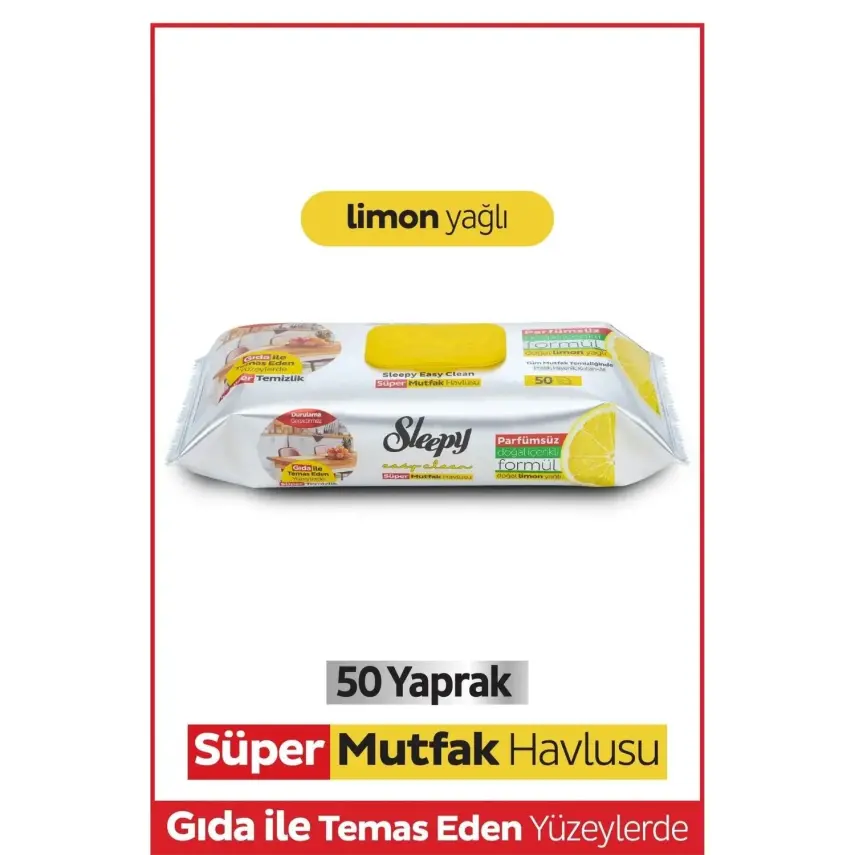 Sleepy Mutfak Havlusu Limon 50li - 1