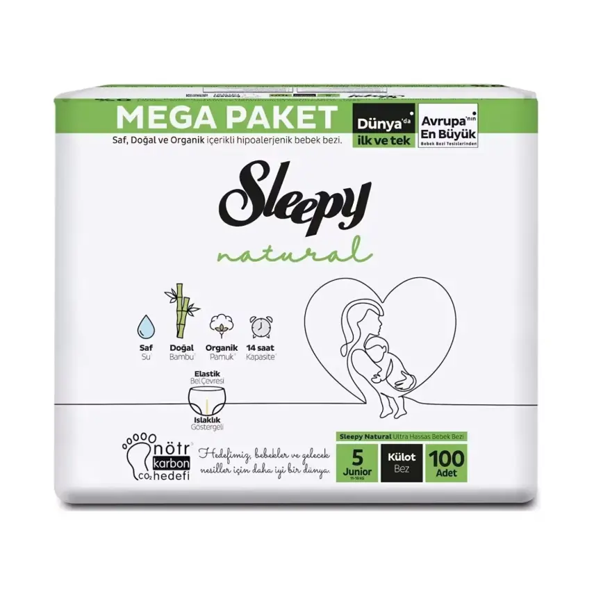 Sleepy Natural Bebek Külot Bezi Junior100lü Gross Paket - 4