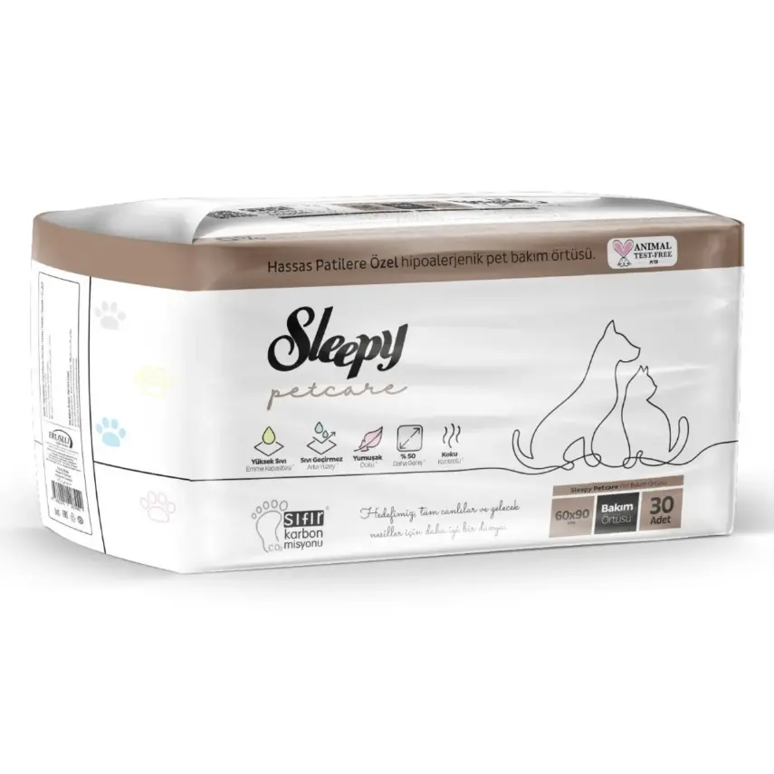 Sleepy Petcare Evcil Hayvan Bakım Örtüsü 60x90 30lu - 4