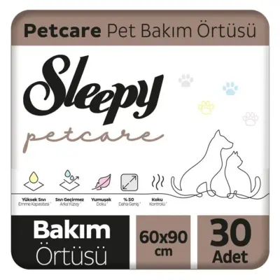 Sleepy Petcare Evcil Hayvan Bakım Örtüsü 60x90 30lu - 3