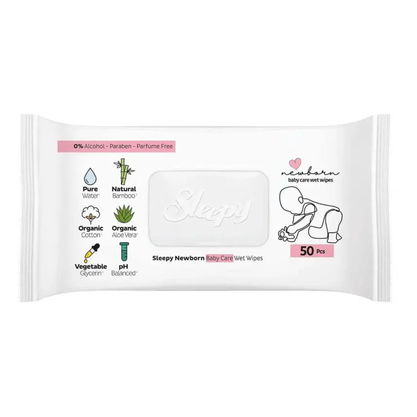 Sleepy Yenidoğan Islak Mendil 12x50li - 2