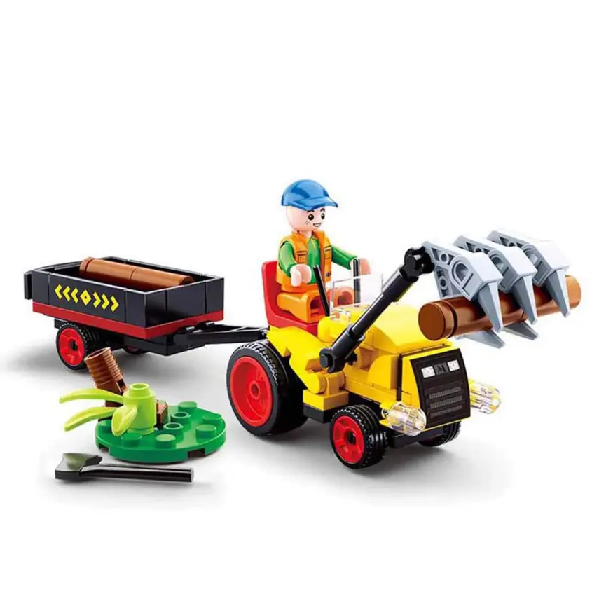 Sluban Town Traktör ve Römork 110 Parça - 1
