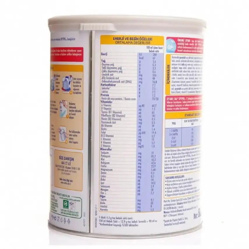 Sma OptiPro Probiyotik 1 Bebek Sütü 800 gr 0-6 Ay - 6