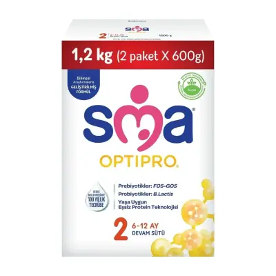 Sma OptiPro Probiyotik 2 Devam Sütü 1200 gr 6-12 Ay