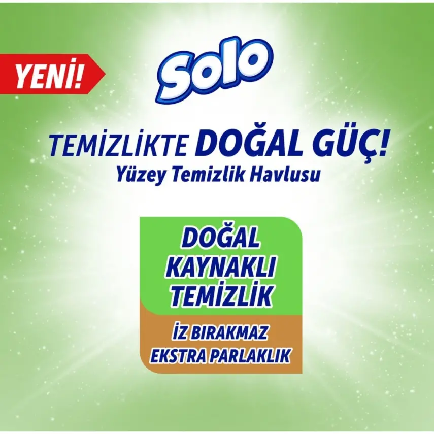 Solo XL Yüzey Temizlik Havlusu Doğal Güç Beyaz Sabun 100lü - 5