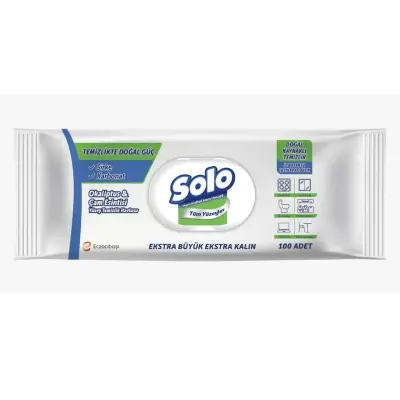 Solo XL Yüzey Temizlik Havlusu Doğal Güç Okaliptus & Çam 100lü