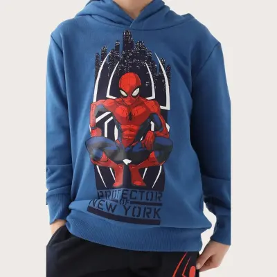 Spider-Man Erkek Eşofman Takımı Saks - 5