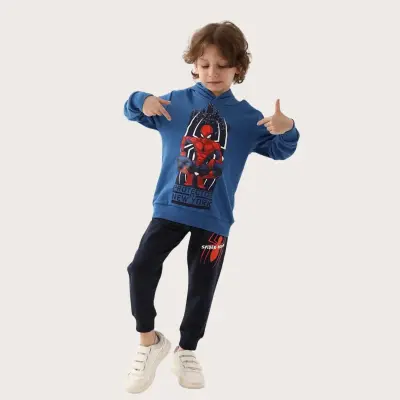 Spider-Man Erkek Eşofman Takımı Saks - 2