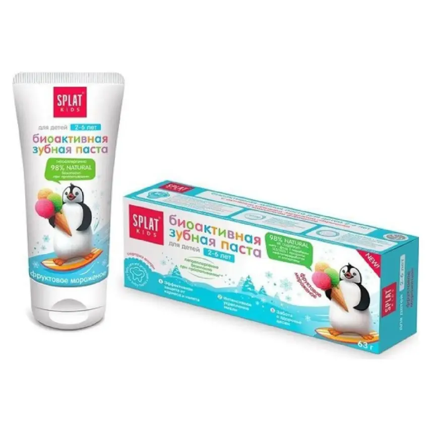 Splat Çocuk Diş Macunu 2-6 Yaş Meyve Dondurma - 1