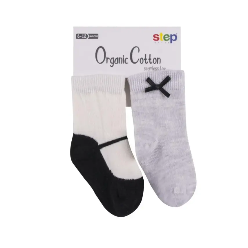 Step Çorap Soket 2li Fiyonklu - 1
