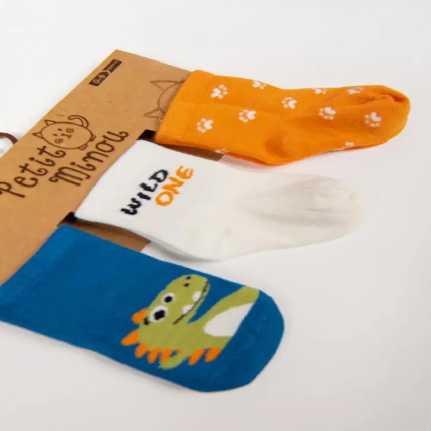 Step Çorap Soket 3lü Dino - 1