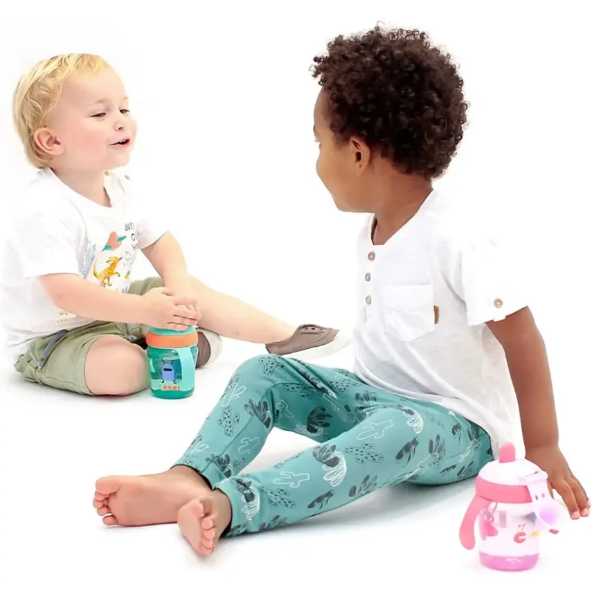 Suavinex Damla Akıtmaz Eğitim Bardağı 200 ml 4+ Ay Booo Mor - 2