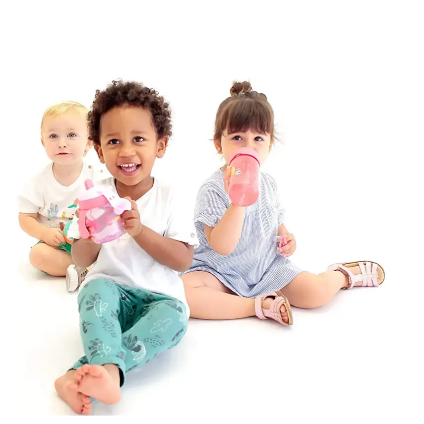 Suavinex Damla Akıtmaz Eğitim Bardağı 200 ml 4+ Ay Booo Mor - 4