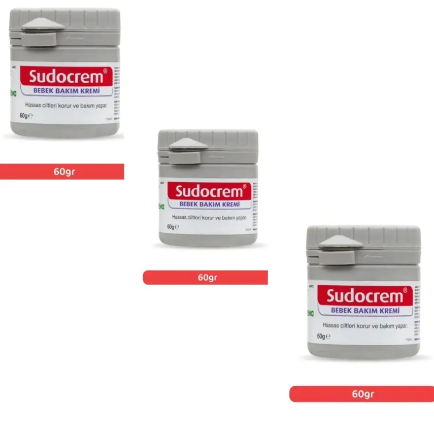 Sudocrem Bebek Bakım Kremi 60 gr x3 - 1
