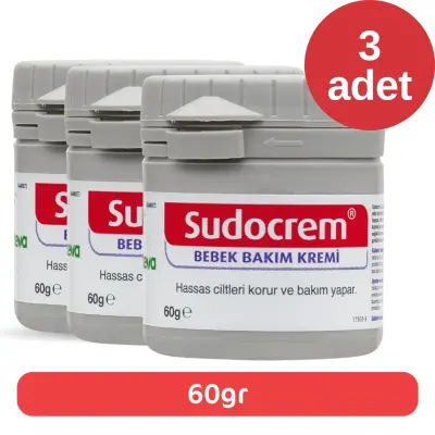Sudocrem Bebek Bakım Kremi 60 gr x3 - 2