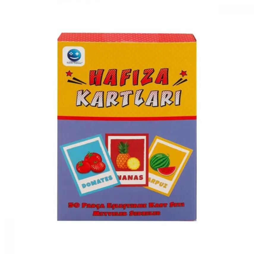 Sunman Hafıza Kart Eşleştirme Meyveler Sebzeler 50 Parça - 2