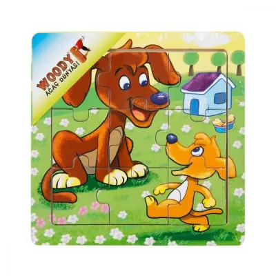 Sunman Tahta Puzzle Mini Hayvanlar 9 Parça - 3