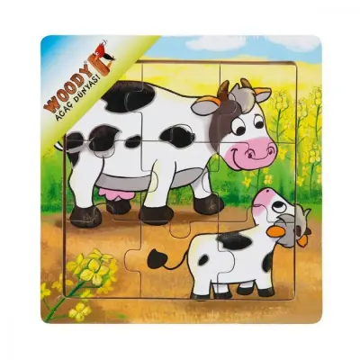 Sunman Tahta Puzzle Mini Hayvanlar 9 Parça - 2