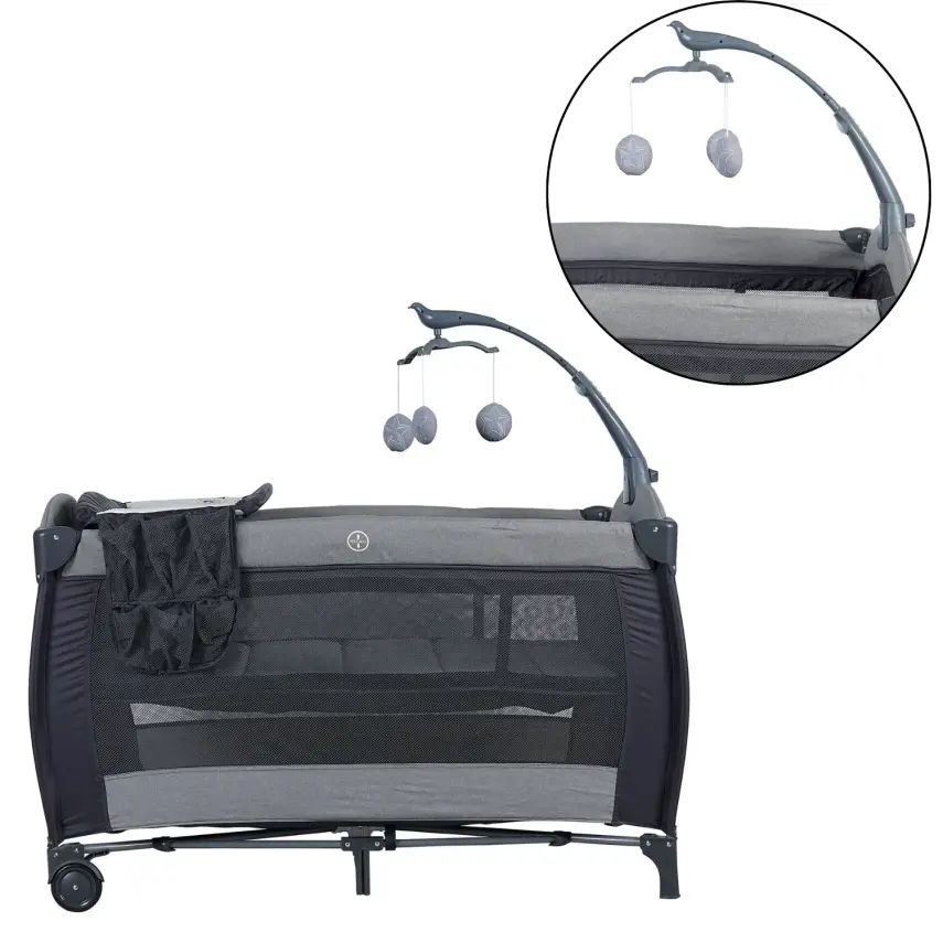 Sunny Baby 9160 Wonderland Müzikli Dönenceli Oyun Parkı 70X120 Cm Gri - 14