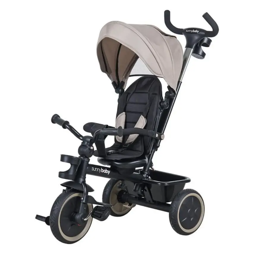 Sunny Baby New Safari Çift Yönlü Üç Tekerli Bisiklet Bej B63  - 1