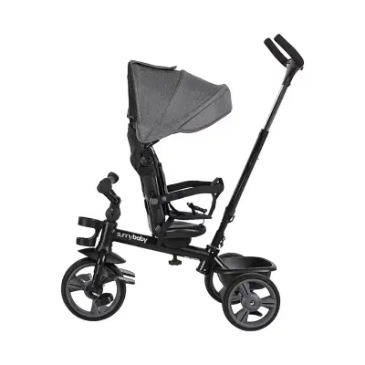 Sunny Baby New Safari Çift Yönlü Üç Tekerli Bisiklet Gri B63  - 2