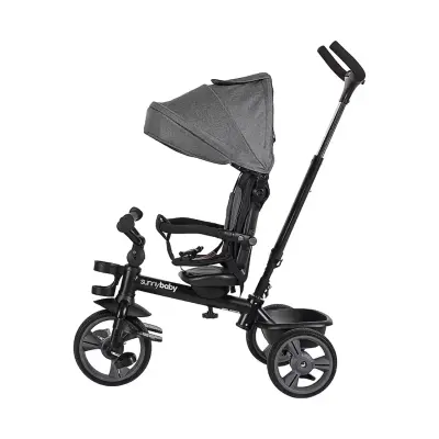 Sunny Baby New Safari Çift Yönlü Üç Tekerli Bisiklet Gri B63  - 3