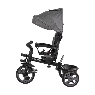 Sunny Baby New Safari Çift Yönlü Üç Tekerli Bisiklet Gri B63  - 4