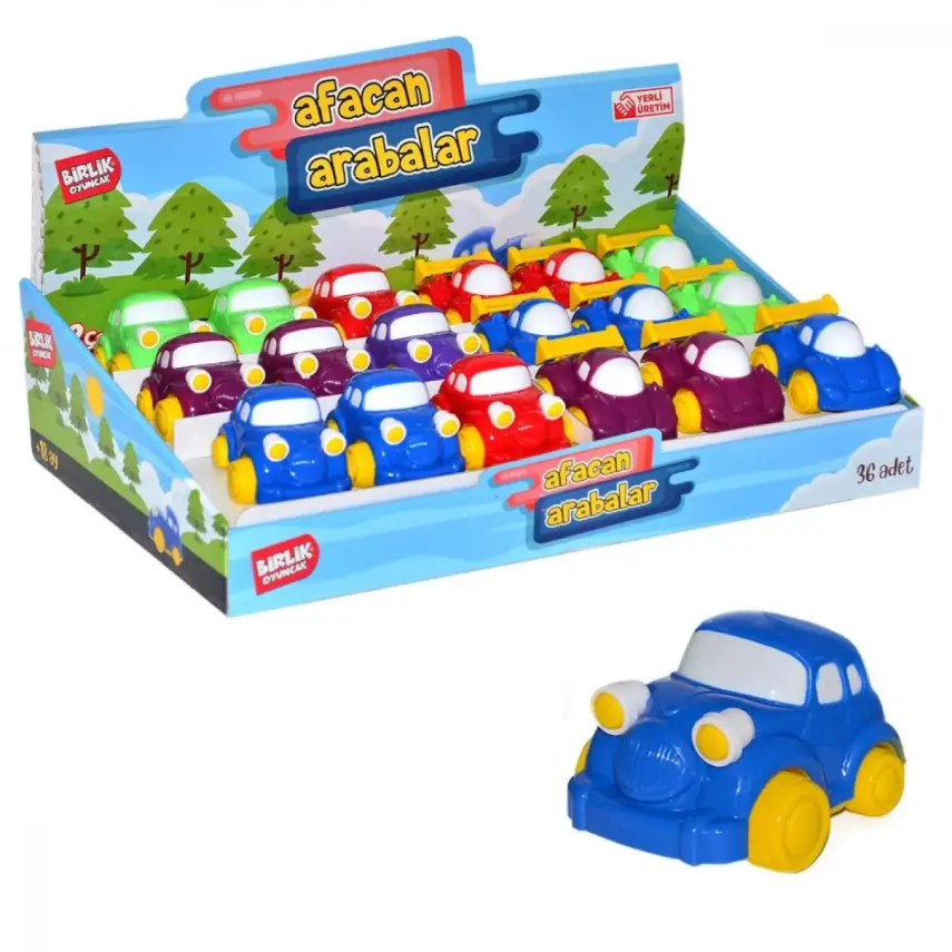 Sürtmeli Renkli Afacan Arabalar - 1