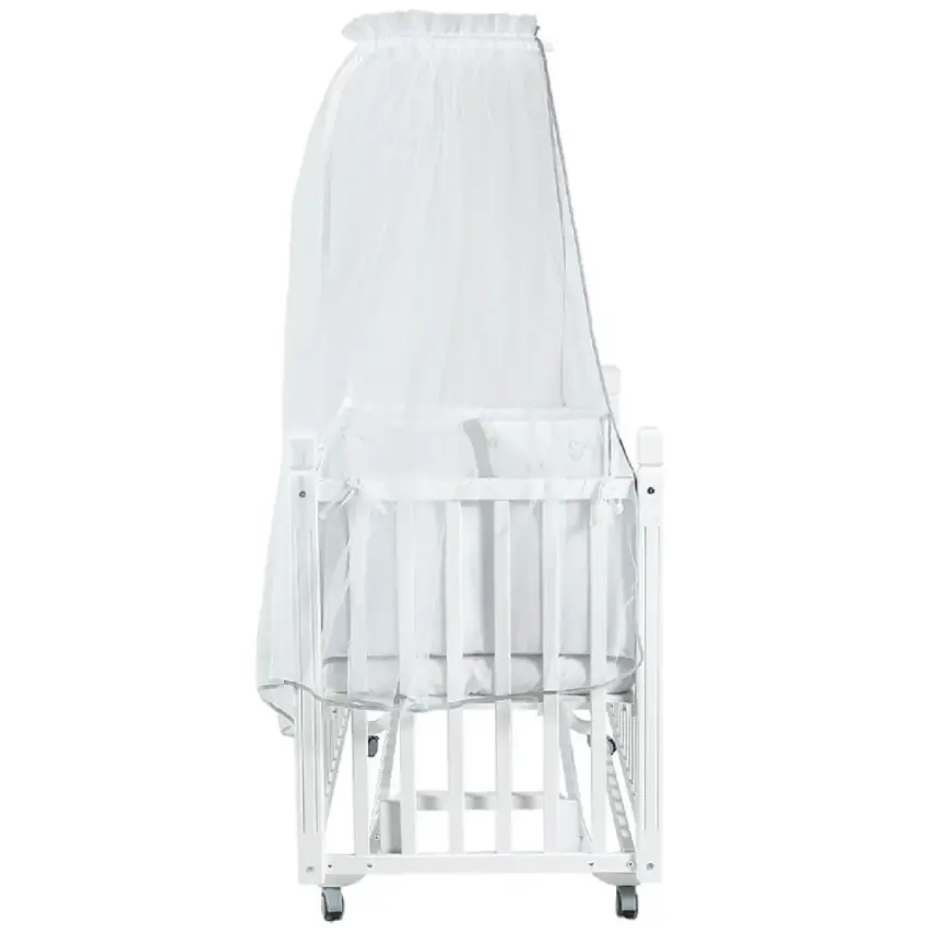 Tahterevalli Cuppa Beşik 60x120 cm Beyaz ve Beyaz Uyku Seti - 5