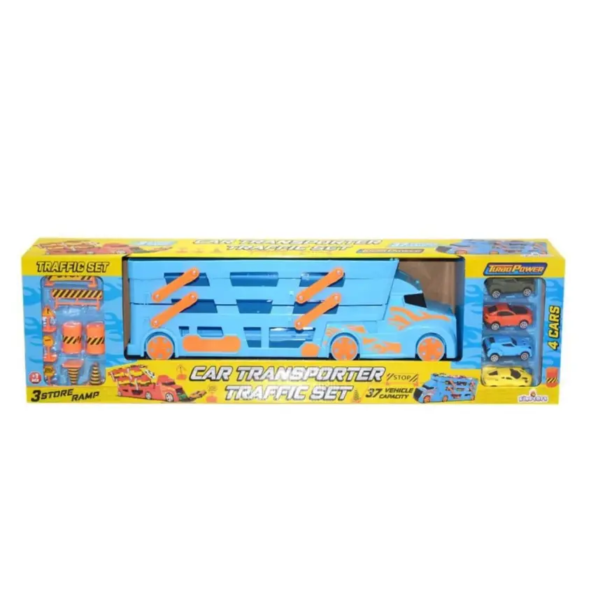 Taşıyıcı Tır 4 Arabalı Trafik Setli - 1