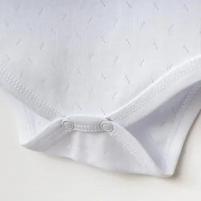 Tiffany Atlet Body %100 Pamuklu Çıtçıtlı Basic 3'lü Set Body Zıbın Beyaz Unisex Bebek - 3