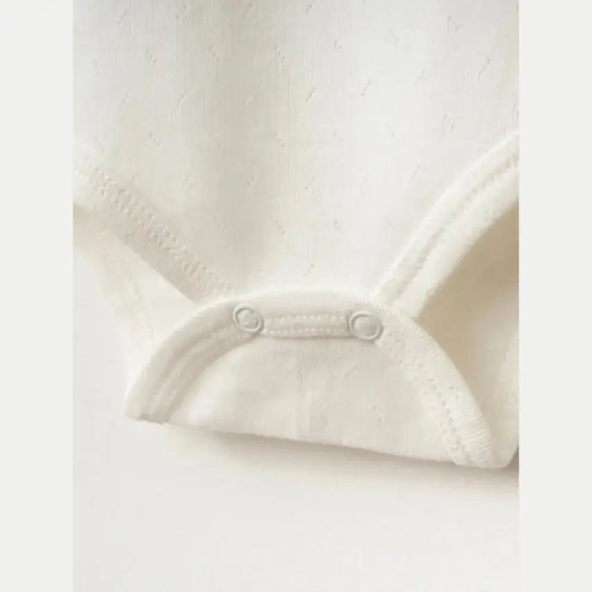 Tiffany Atlet Body %100 Pamuklu Çıtçıtlı Basic 3'lü Set Body Zıbın Ekru Unisex Bebek - 3