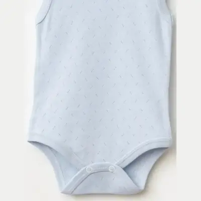 Tiffany Atlet Body %100 Pamuklu Çıtçıtlı Basic 3'lü Set Body Zıbın Karışık Renk Erkek Bebek - 7