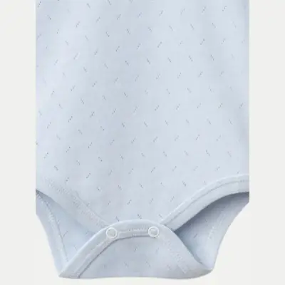 Tiffany Atlet Body %100 Pamuklu Çıtçıtlı Basic 3'lü Set Body Zıbın Mavi Erkek Bebek - 5