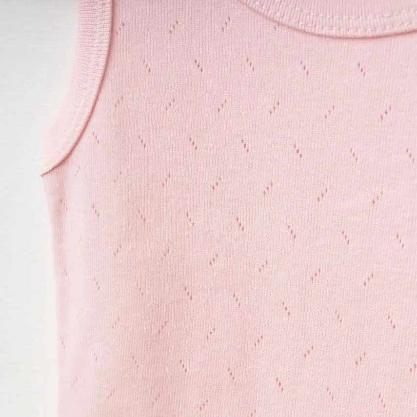 Tiffany Atlet Body %100 Pamuklu Çıtçıtlı Basic 3'lü Set Body Zıbın Pembe Kız Bebek - 2