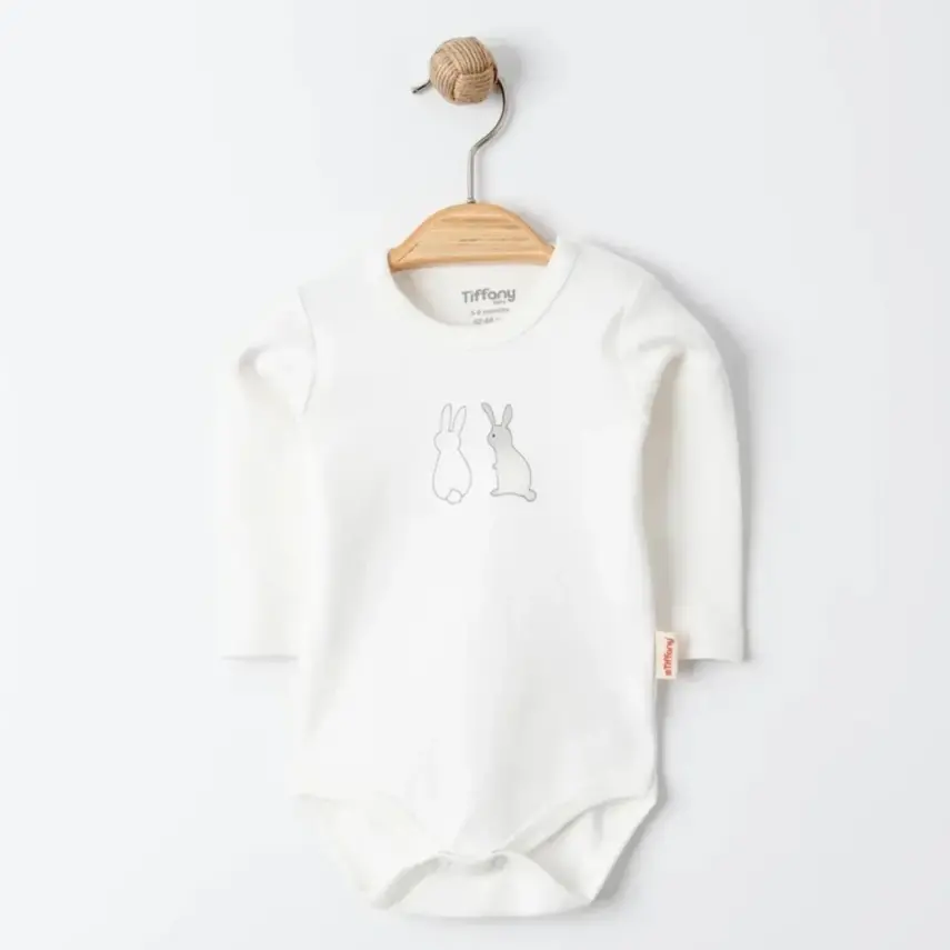 Tiffany Bebek Body Takımı Uzun Kol 3lü Rabbit Theme - 4