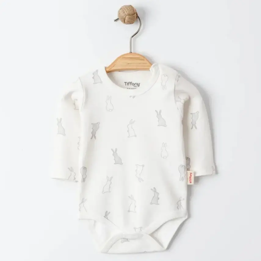 Tiffany Bebek Body Takımı Uzun Kol 3lü Rabbit Theme - 6
