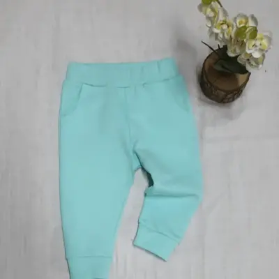 Tiffany Bebek Eşofman Altı Düz Turkuaz