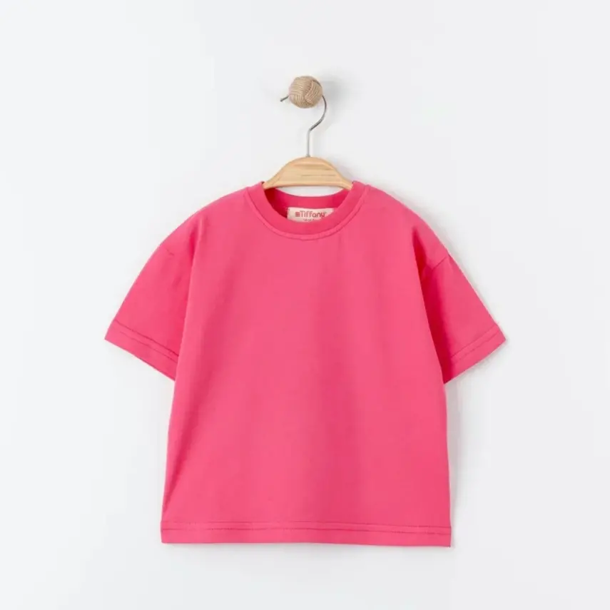 Tiffany Bebek T-Shirt Basic Süprem Fuşya - 2