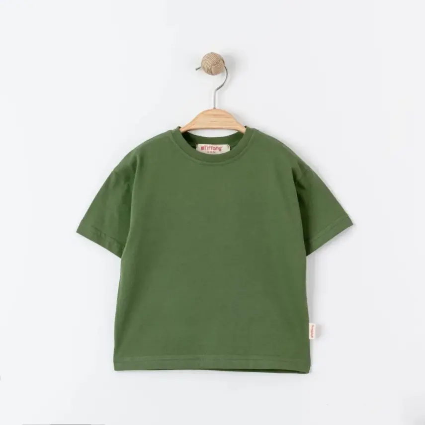 Tiffany Bebek T-Shirt Basic Süprem Haki - 1