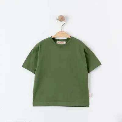 Tiffany Bebek T-Shirt Basic Süprem Haki - 2