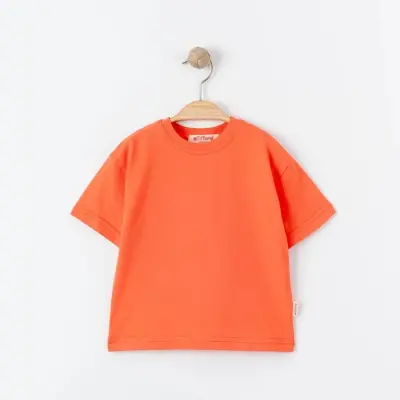 Tiffany Bebek T-Shirt Basic Süprem Mercan - 3