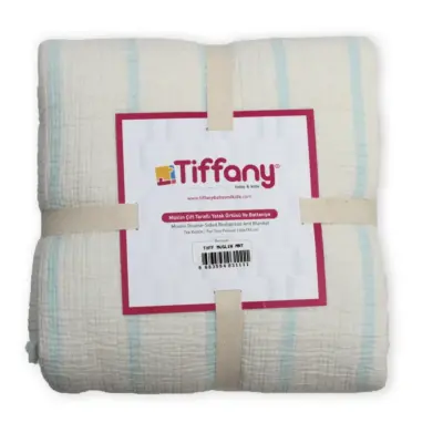Tiffany Çift Taraflı Müslin Yatak Örtüsü Ve Battaniye 160*195 Mint - 2