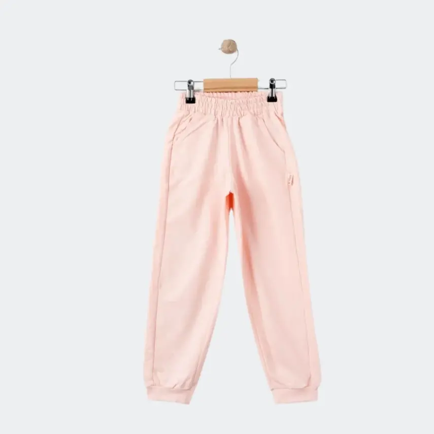 Tiffany Çocuk Eşofman Altı Oversize Theme Pudra - 1