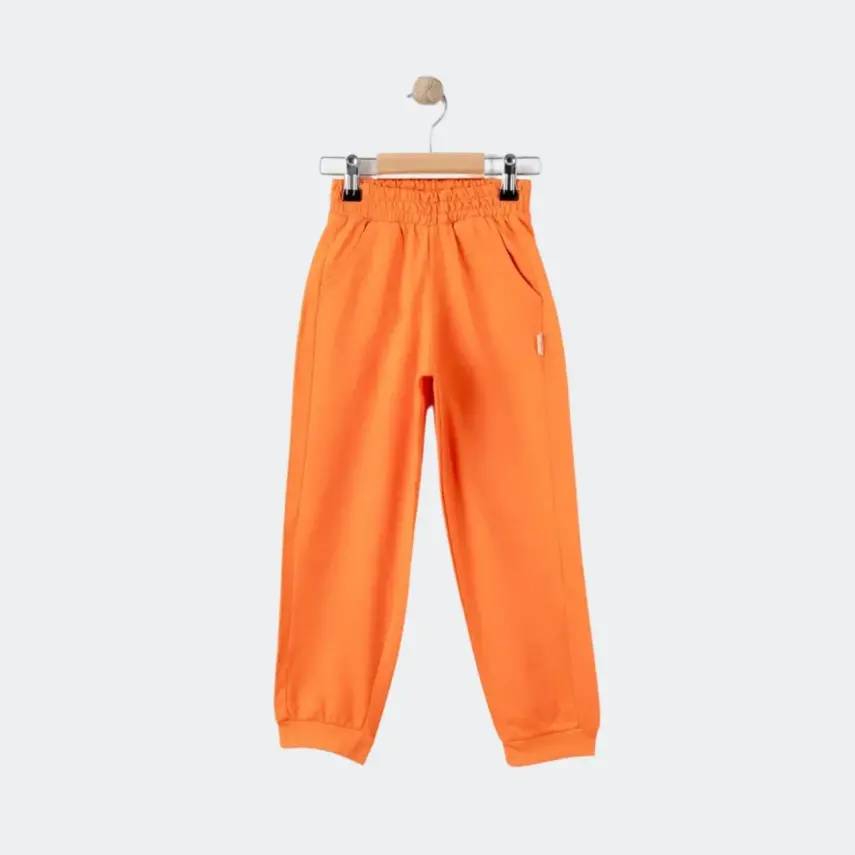 Tiffany Çocuk Eşofman Altı Oversize Theme Turuncu - 1