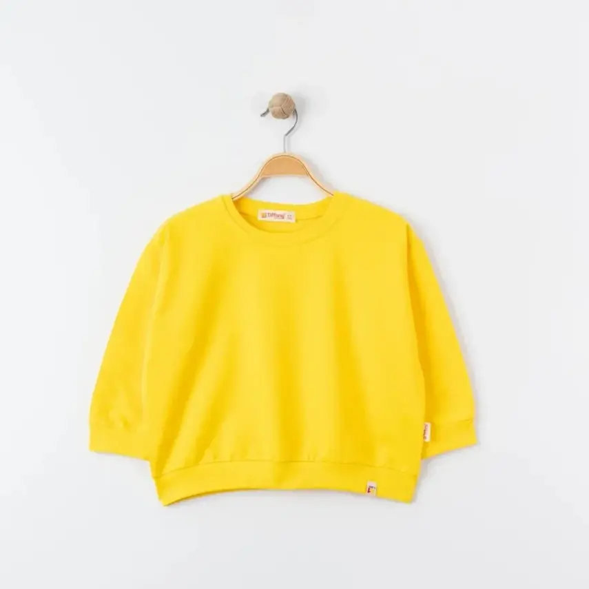 Tiffany Çocuk Sweatshirt Oversize Theme Sarı - 3