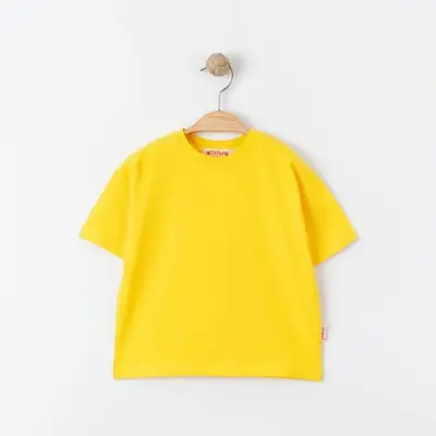 Tiffany Çocuk T-Shirt Basic Süprem Sarı - 3