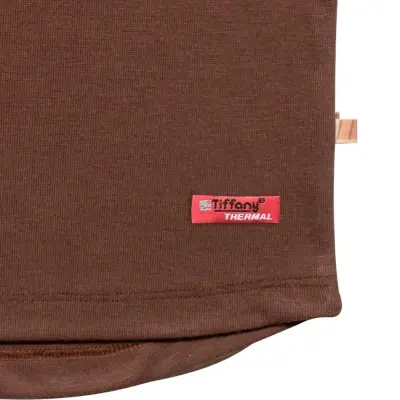 Tiffany Erkek Termal Pijama Takımı Kahverengi - 12