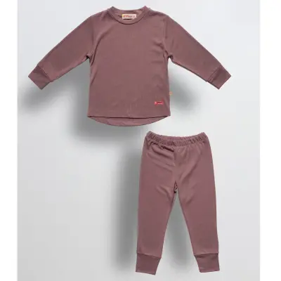 Tiffany Kız Termal Pijama Takımı Lila 