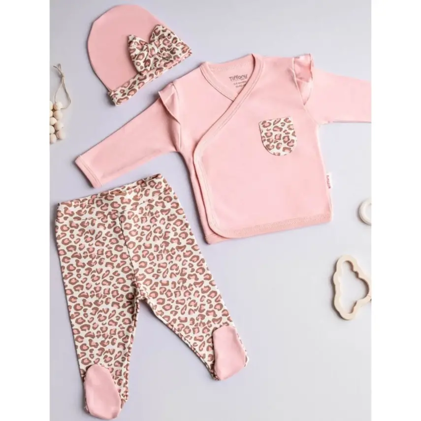 Tiffany Kız Zıbın Takımı 3lü Leopard Theme - 1